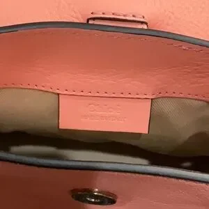 Chloe | Bags | Chloe Pink Mini Faye Backpack With Circular  display picture 2